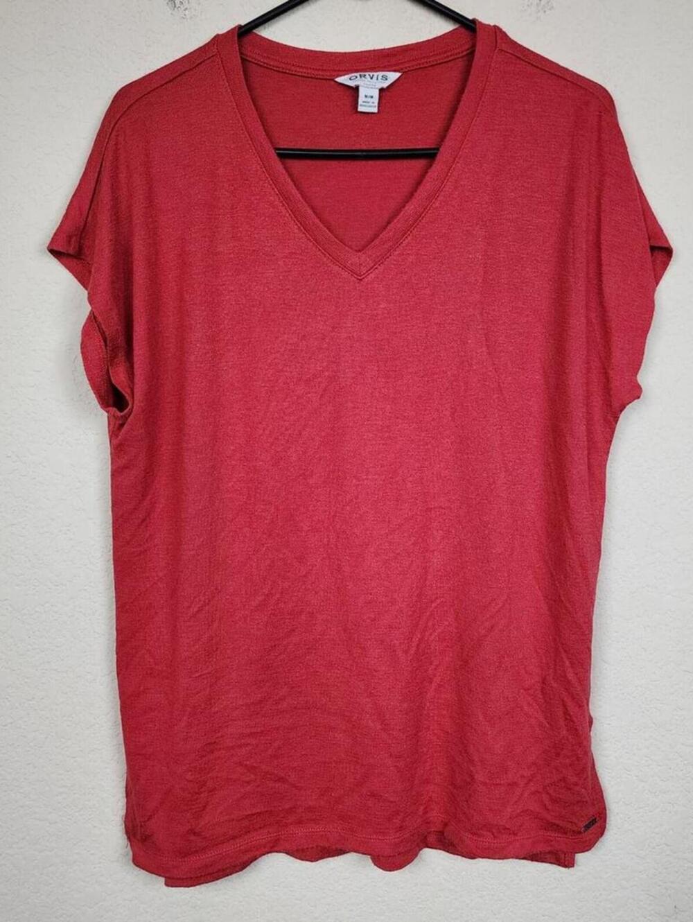 Orvis Medium Red Tee Shirt